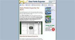 Desktop Screenshot of datafieldsexporter.com